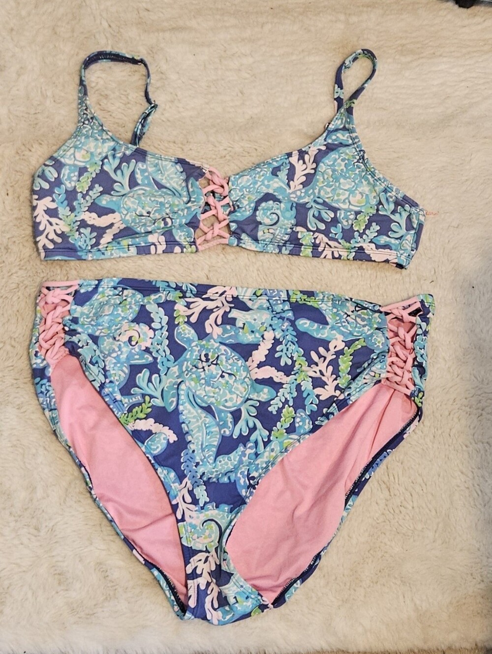 Lilly Pulitzer Bikini- Sea Turtle Soiree Size 16